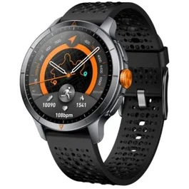 Qubo Smartwatch SMT-500AGP con Pantalla AMOLED 1.6", GPS Independiente, Monitor de Frecuencia Cardíaca, 170 Modos Deportivos, Resistencia al Agua 5 ATM - Negro
